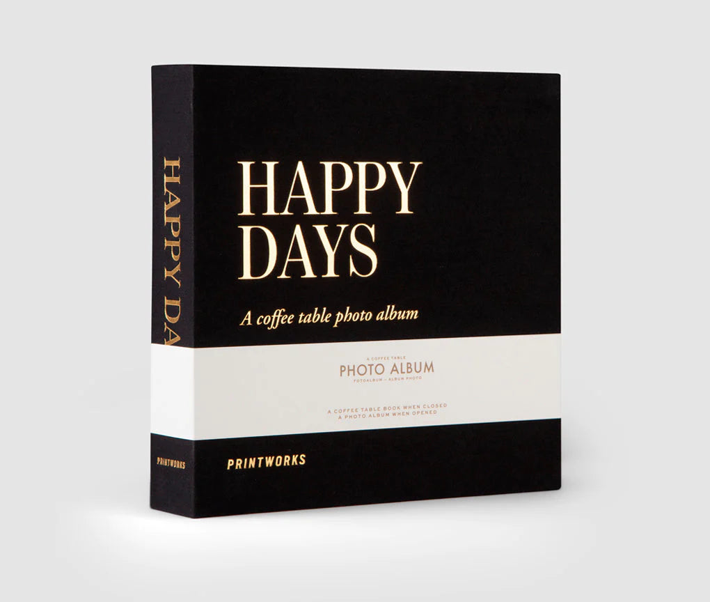 Printworks foto album - Happy Days, črn