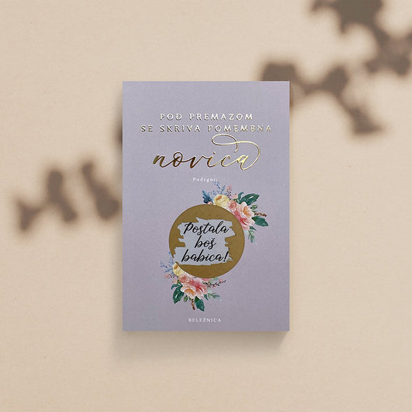 Kartica praskanka Postala boš babica