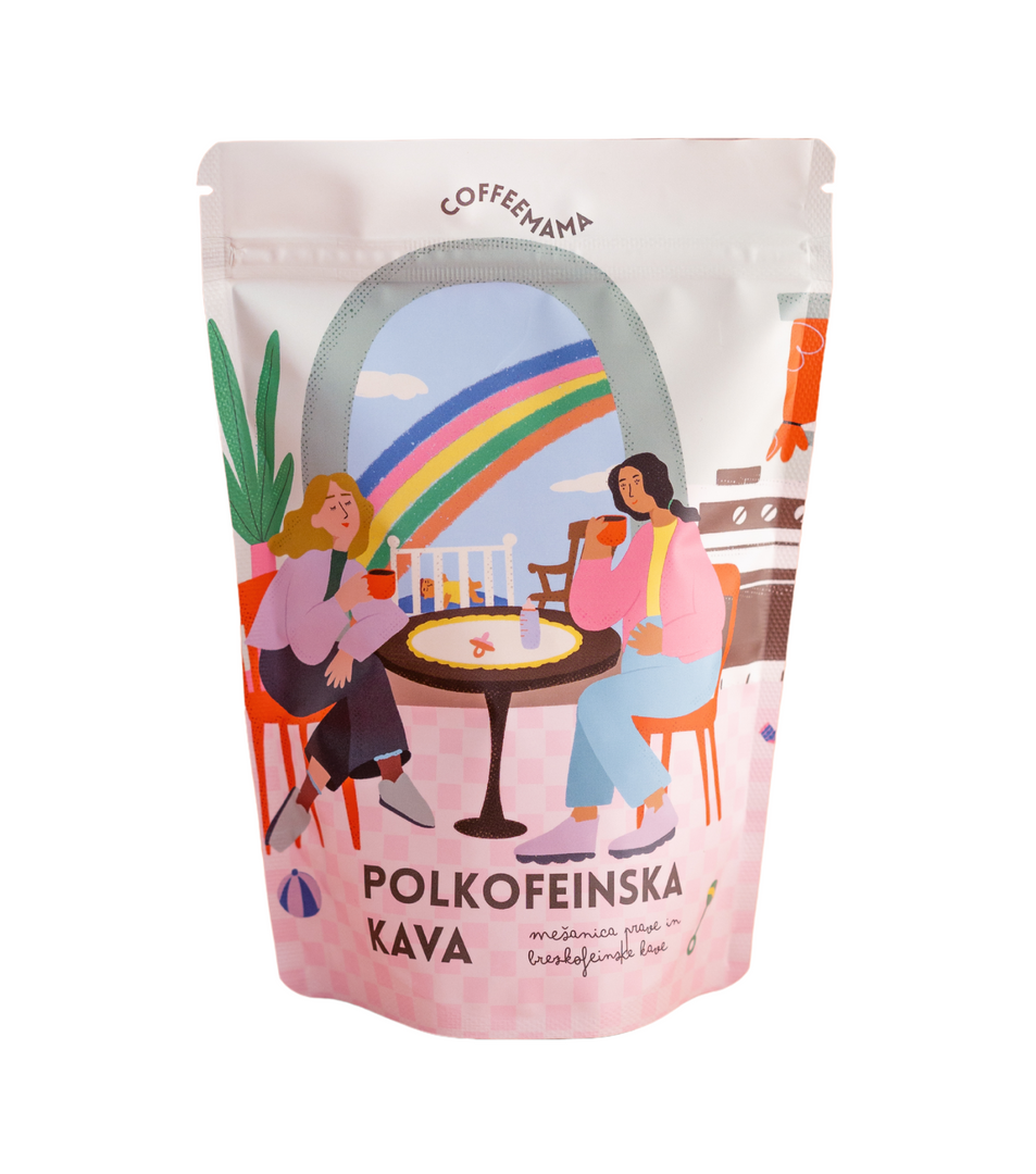 Polkofeinska kava 200g - Coffeemama | Kjut Butik