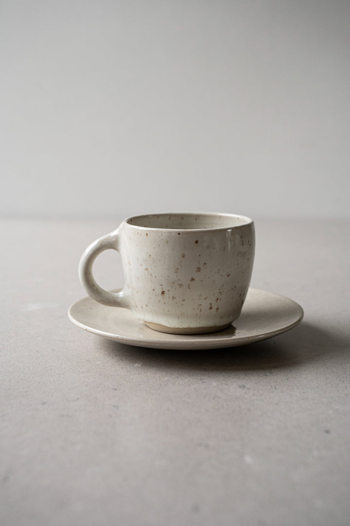 Tide of Glaze Cappuccino cup with plate