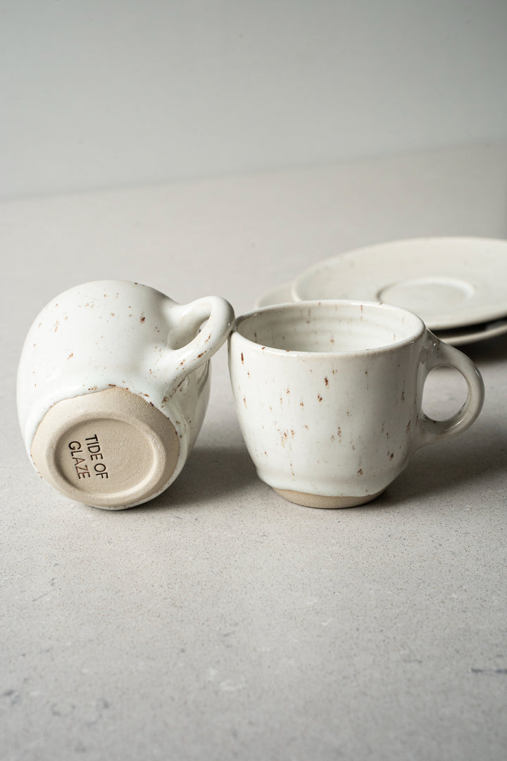 Tide of Glaze Cappuccino cup with plate